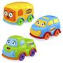 Imagem de Brinquedo Infantil Carrinhos Coloridos Car Toons Sortidos 3 Unidades