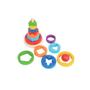 Imagem de Brinquedo Infantil Com Anéis Formas Geometricas Polibrinq Torre Multi Encaixe