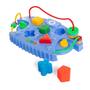 Imagem de Brinquedo Infantil Didático Com Argolas e Formas Passa e Encaixa Tateti