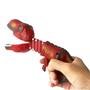 Imagem de Brinquedo Infantil Dino Pegador Alcança Até 23 cm Cor Vermelho Ajuda a Coordenação - Fenix Brinquedos DPD-969