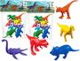 Imagem de Brinquedo Infantil Dinossauros World Kit 16 Unidades