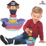 Imagem de Brinquedo Infantil Empilha Baby Pirata - Mercotoys 432