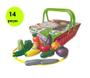 Imagem de Brinquedo Infantil Feira Legumes Kit Com 14Peças Coloridas