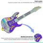 Imagem de Brinquedo Infantil Guitarra Musical Criança Com Alça Luz 5 Botões Interativos Guitar Music Etitoys