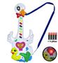 Imagem de Brinquedo Infantil Guitarra Musical para Crianças Luz Pilhas - Ark Toys