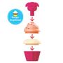 Imagem de Brinquedo Infantil Interativo Coleção Comidinhas Kit Crie seu Cupcake Zoo Skip Hop