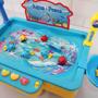 Imagem de Brinquedo Infantil Jogo de Pescar Aqua Pesca Fenix 10 Peixinhos e 2 Varas de Pescar Colorido