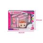 Imagem de Brinquedo Infantil Kit Dentista com Mini Paciente Acessórios Cor Rosa Profissão Faz de Conta Tam P - Fenix DTC-524R