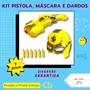 Imagem de Brinquedo Infantil Kit Lançador de Dardos Mascara Amarelo Top