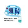 Imagem de Brinquedo Infantil Kit Médico Raio X Azul com Fichas Estetoscópio Acessórios Faz de Conta - Fenix DRX-810A