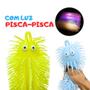 Imagem de Brinquedo Infantil Lagarta Flofy Squish Fidget Toy Luz Brilha Apertar Anti Stress