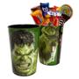 Imagem de Brinquedo Infantil Máscara Verde + Caneca e Copo do Hulk