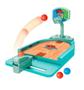 Imagem de Brinquedo Infantil Mini Basquete de Mesa Com Tabela e Lançador de Bolinhas