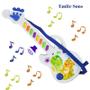 Imagem de Brinquedo Infantil Mini Guitarra Colorida Com Som - Envio Imediato