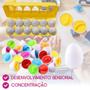 Imagem de Brinquedo Infantil Montessori Educativo Encaixe Ovos Frutas