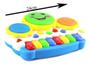 Imagem de Brinquedo Infantil Piano Teclado Bateria Musical Luz Som Cor Colorido - Alinee