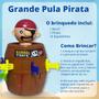 Imagem de Brinquedo Infantil Pula Pirata Jogo Barril Grande Crianças