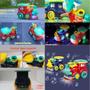 Imagem de Brinquedo Infantil Trem Desvia de Obstáculos com Luz Som Solta Bolhas + Refil 1L