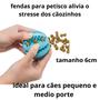 Imagem de Brinquedo Interativo Caes Com Fendas Porta Ração Bola Petiscos Cachorro Pet Filhote Adulto Anti Stress