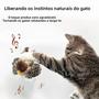 Imagem de Brinquedo Interativo De Pelúcia Com Pena Elétrica, Pássaro De Simulação Com Catnip Para Gatinhos