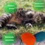 Imagem de Brinquedo Interativo e Relaxante Para Gatos Pets 2 Bolinhas Bolas Com Catnip Erva Natural Feltro Cat Nip Evita Cama Sofá Cortina Ecolog