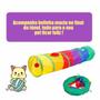 Imagem de Brinquedo Interativo Gatos Pets Túnel Labirinto Colorido