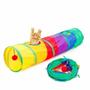 Imagem de Brinquedo Interativo Gatos Pets Túnel Labirinto Colorido