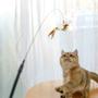 Imagem de Brinquedo Interativo Inteligente Gato Varinha Pássaro Com Ventosa Fixa Chao Parede  Com Sino Diversão Gatinho