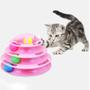 Imagem de Brinquedo Interativo P/ Gatos Torre De Bolinhas 4 Niveis