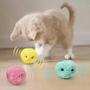 Imagem de Brinquedo Interativo para Gato com Catnip Elétrico - Bola de Pelúcia com Som
