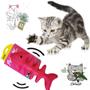 Imagem de Brinquedo Interativo Pet Para Gatos Peixe Com Catnip Erva Gato