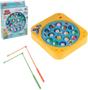 Imagem de Brinquedo Jogo Pesca Peixe Com 15 Peixes E 3 Varas De Pescar