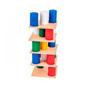 Imagem de Brinquedo Jogo Torre Inteligente Colorido Madeira Educativo