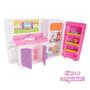 Imagem de Brinquedo Kit Cozinha - Casa Boneca C/ Geladeira Pia Armário Infantil - Panelinha Comidinhas Diversão P/ Criança