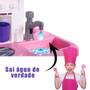 Imagem de Brinquedo Kit Cozinha Fogão Infantil Completa Interativa Pia Sai Água Grande