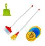 Imagem de Brinquedo kit de limpeza infantil my cleaning maral vassoura-esfregão-pá-balde