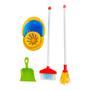 Imagem de Brinquedo kit de limpeza infantil my cleaning maral vassoura-esfregão-pá-balde