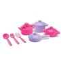 Imagem de Brinquedo Kit Panelas Infantil Acessórios Para Cozinha Meninas Rosa Silmar Brinquedos