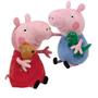 Imagem de Brinquedo Kit Pelúcia Musical Peppa Pig E George