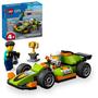 Imagem de Brinquedo LEGO City Green Race Car Classic Racing com minifiguras