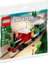 Imagem de Brinquedo LEGO Winter Holiday Train 30584 com locomotiva e carruagem