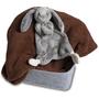 Imagem de Brinquedo macio Mary Meyer Lovey Silky Grey Bunny 33cm