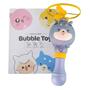 Imagem de Brinquedo Máquina Bolhas Bubble Toy Soaring Voador Crianças Haste Desenhos Gato Chines Azul