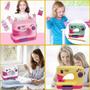 Imagem de Brinquedo Máquina Costura Infantil Com Roupinha Fita Acessórios Menina Criança