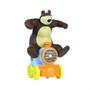 Imagem de Brinquedo Masha E O Urso No Trenzinho Com Pinguim Cotiplas