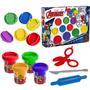 Imagem de Brinquedo Massinha Infantil Heróis Vingadores Com Acessórios E Moldes Carimbo Divertido Para Crianças - Cotiplás