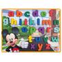 Imagem de Brinquedo Mickey Disney Didatico Encaixe Letras Cor Madeira