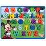 Imagem de Brinquedo Mickey Educativo Didatico Letras Cores Encaixe Mdf