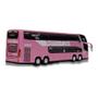 Imagem de Brinquedo Miniatura Ônibus Viação Aguia Branca Rosa Dd