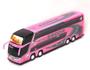 Imagem de Brinquedo Miniatura Ônibus Viação Garcia Rosa 30Cm